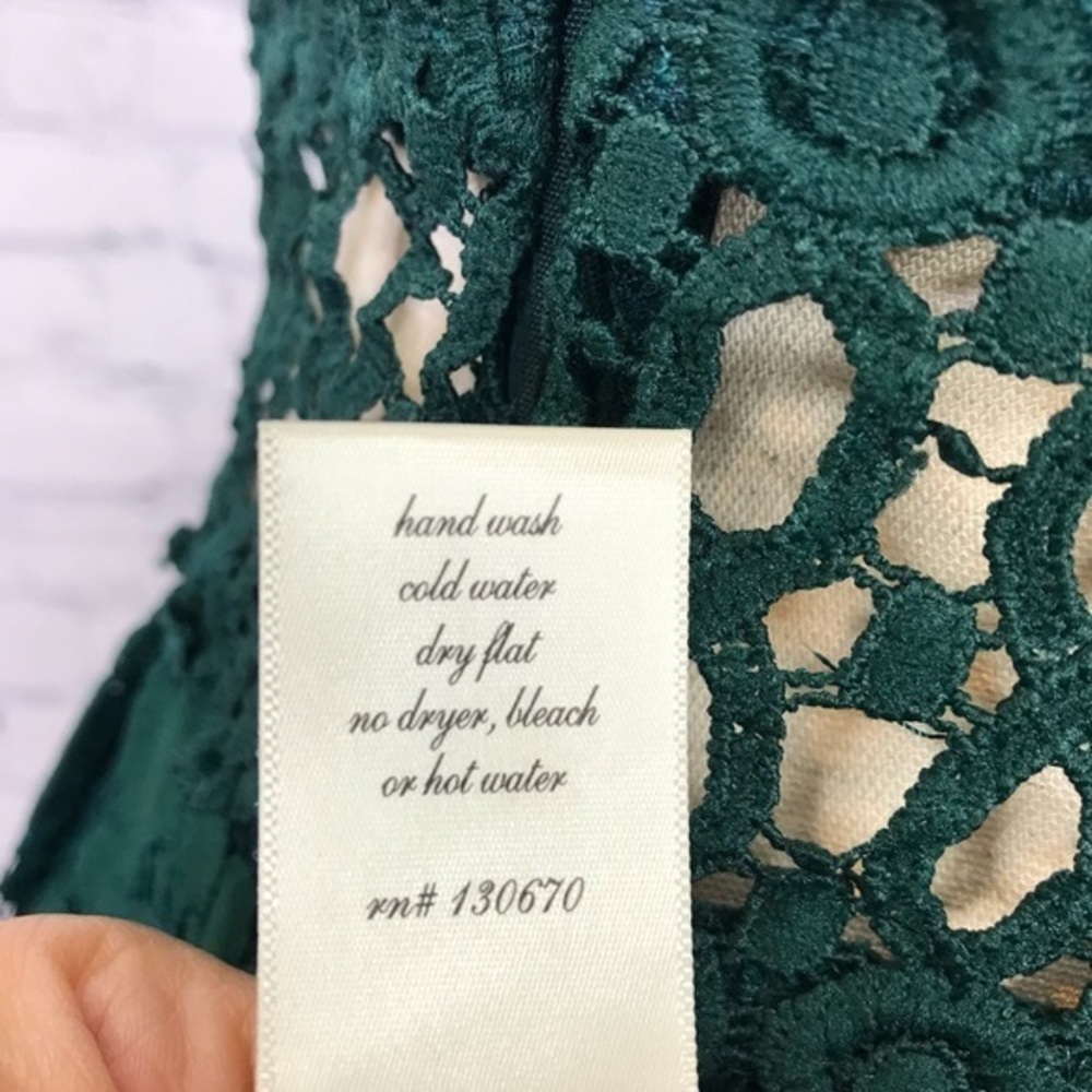 FRANCESCA’S Evergreen Aubrielle Lace Dress NWT sz M - Picture 12 of 12